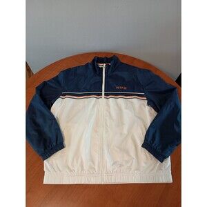 Vintage Nike Windbreaker Jacket Women's Large Zip Up Chicago Bears Colors